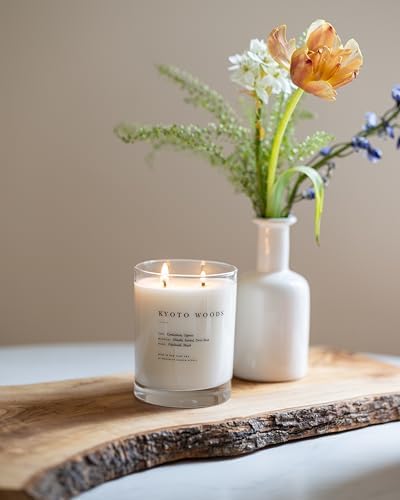 Brooklyn Candle Studio Kyoto Woods 2 Wick Candle – Luxury Scented Candle with Cypress, Hinoki & Santal – Vegan Soy Wax, Hand-Poured in the USA – 70-Hour Burn Time, 13oz - Image 6