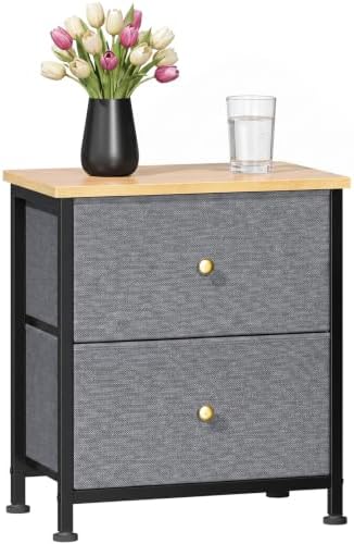 Sweetcrispy Small Nightstand with Storage Drawer for Bedroom, Mini Dresser by Sweetcrispy