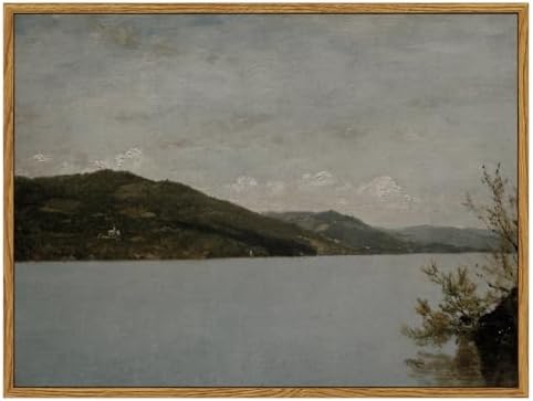 InSimSea Framed Canvas Wall Art Vintage Decor, Classical Landscape Paintings Artwork, Vintage Nature Decor, Retro Wall Decoration for Bedroom Living Room Bathroom, 12"x16" by InSimSeaArt