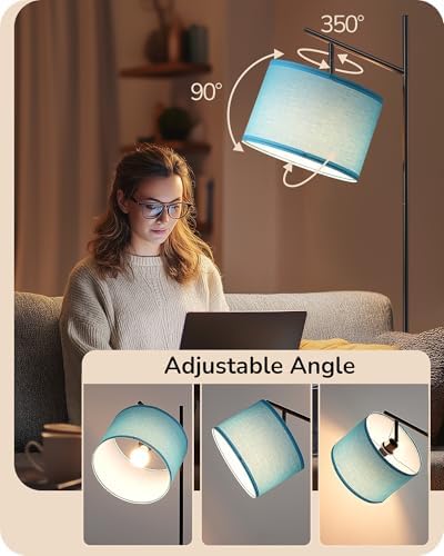 EDISHINE Blue Floor Lamps for Living Room, 64.7" Modern Standing Lamp - Image 3