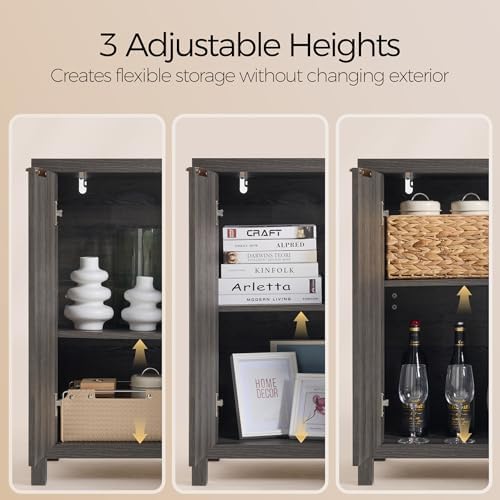 OAKHAM HOME Buffet Cabinet 56" Black Oak - Image 5