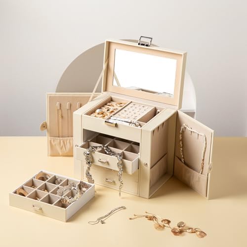 Frebeauty 5-Layer Jewelry Box for Women,Jewelry Organizer with 4 Drawers - Image 6