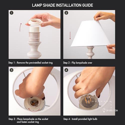 O'Bright Ember Rechargeable Table Lamp (Whitewashed_Baluster) - Image 7