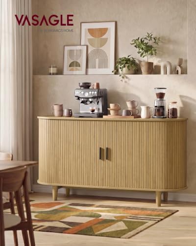 VASAGLE Storage Cabinet, Sideboard with Adjustable Shelves - Image 3