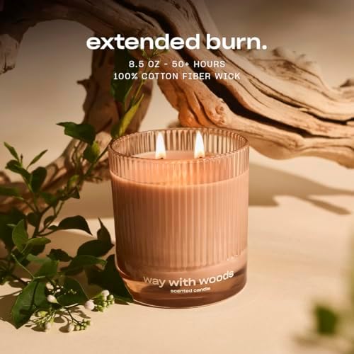 Way with Woods Luxury Scented Candle by Snif, Inviting, Crisp Scent, 50+ Hours, 100% Cotton Fiber Wicks, Soy Wax Blend, Non-Toxic, Vegan, 8.5 oz - Image 5