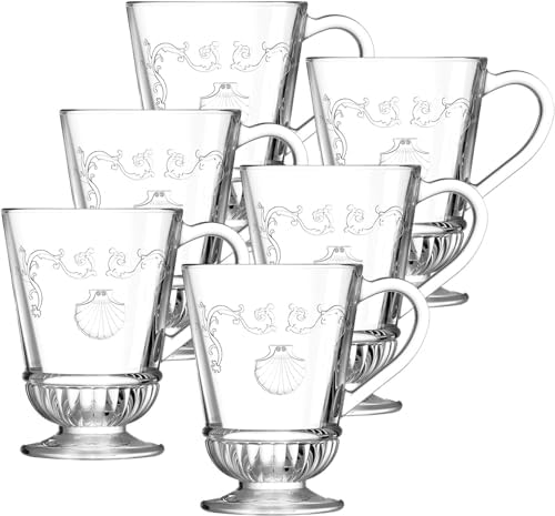 La Rochere Versailles Glass Mug Set/6 by LaRoch%C3%A8re