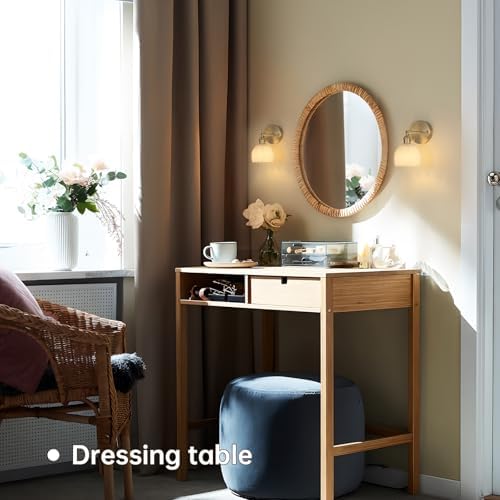 Shenmoyl Vintage Wall Sconces with White Tulip Glass Lampshade 180 Degree Adjustable Brass Sconces Hradwired Modern Wall Lighting Fixture with Switch for Bedside Bedroom Doorway - Image 4