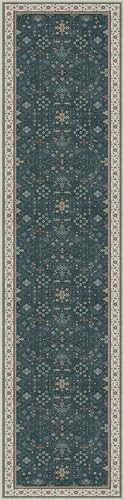 Hazo Haus Dark Green Hallway Runner Rug 12 ft Long - Modern Vintage Boho Eclectic Floral with Brown Accent, Washable Low Pile Non-Slip Extra Long Wide Runner Rugs for Kitchen, 3x12 - Image 3