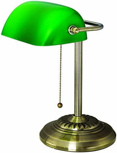V-Light Banker's Desk Task Lamp, Antique Brass (B101AB) - Image 4