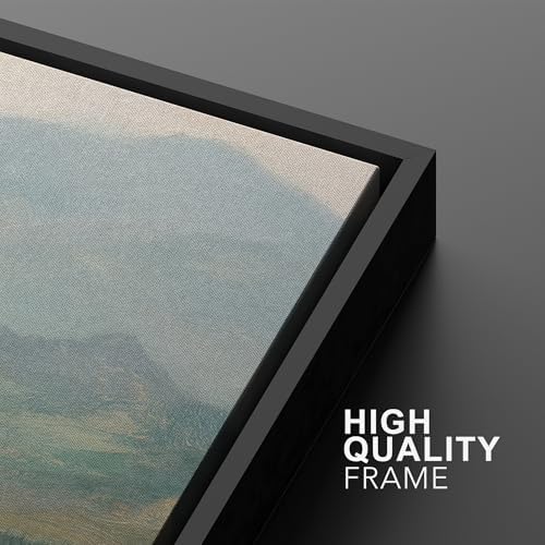 SIGNWIN Framed Wall Art Print Set Soft Pastel Mountain Landscape Serene Photography Modern Art Rustic Relax/Calm Multicolor for Living Room, Bedroom, Office - 24"" x36 x2 BLACK - Image 5