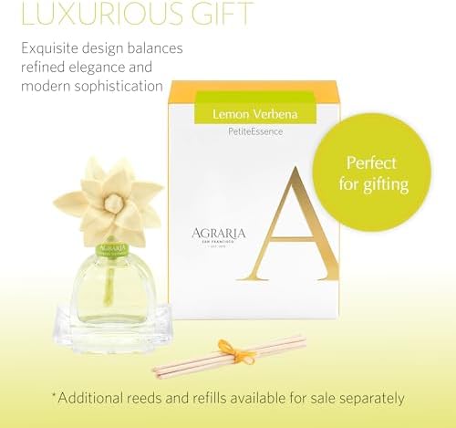 AGRARIA Lemon Verbena PetiteEssence Flower & Reed Diffuser Set - Image 5
