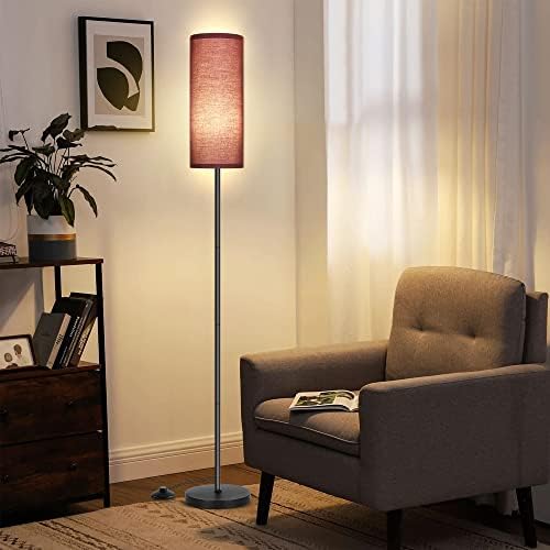 PARTPHONER Floor Lamp for Living Room, Modern Standing Lamps with Lampshade, Minimalist Tall Lamp with Foot Switch for Living Room, Bedroom, Kids Room, Office(Bulb Not Included) - Image 6