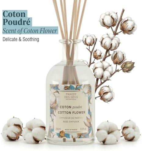 Panier des Sens Cotton Flower Reed Diffuser, 8.1 fl oz - Image 2