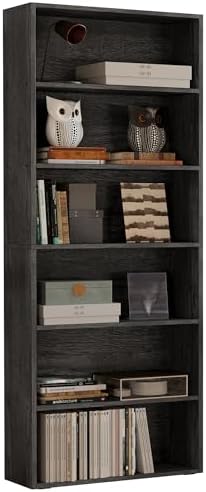IRONCK Bookshelves and Bookcases Floor Standing 6 Tiers Display Storage Shelves 70 in Tall Bookcase Home Decor Furniture for Home Office, Living Room, Bed Room by IRONCK