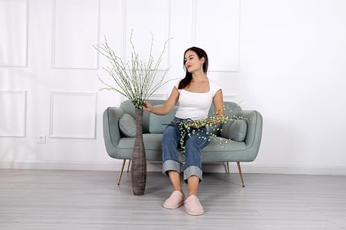 Leewadee Decorative Tall Floor Vase for Living Room Decor, 26 inches, Brown, Resin - Image 4