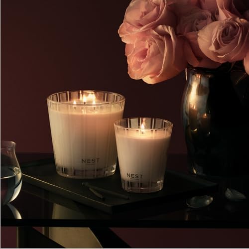 NEST New York Scented Classic Candle, Rose Noir & Oud - 8.1 oz - Up to 60-Hour Burn Time - Reusable Glass Vessel - Image 7