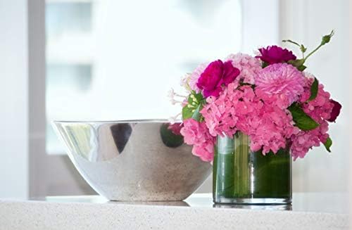 WGVI Thick Quality Clear Right Cylinder Glass Vase, 3" W x 3" H, Equilateral Cylinder, Floral Container, Round Glass Votive Candle Holder, Flower Vases, Table Top, 1 Piece - Image 5