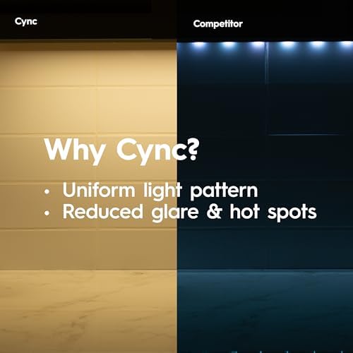 Cync GE Reveal HD+ Smart Undercabinet Light Fixture, Color Changing, 12-in Bar - Image 6