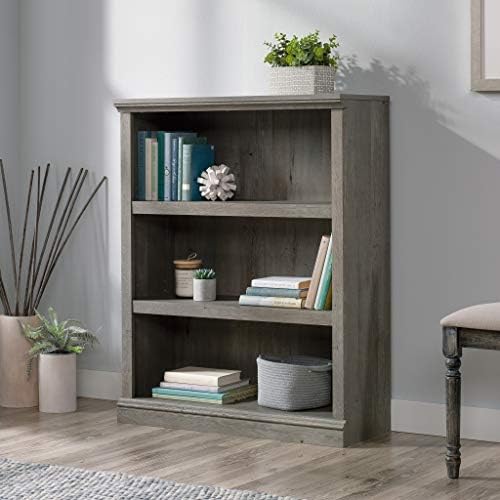 Sauder Miscellaneous Storage 3-Shelf Bookcase/ Book shelf, Mystic Oak finish - Image 2