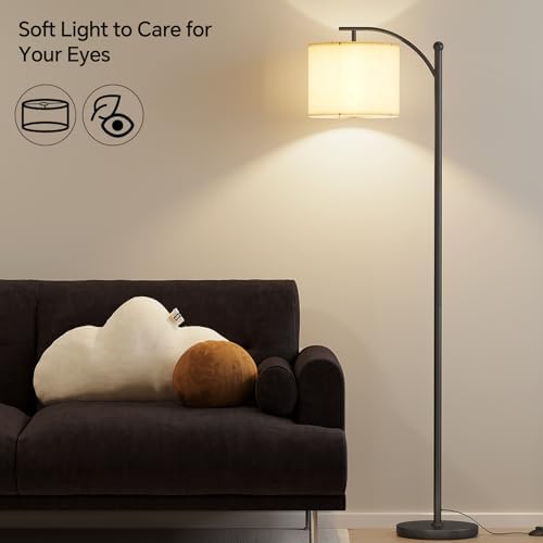 SUNMORY Arc Floor Lamp, Modern Floor Lamp with 3 Color Temperatures Bulb - Image 5