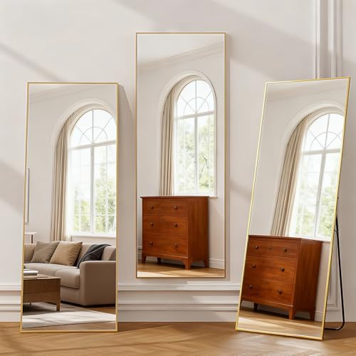 Simple Deluxe Full Length Mirror, 71"x26"Large Floor Mirrors, for Wall Door Bedroom Bathroom Living Room (Gold) - Image 6