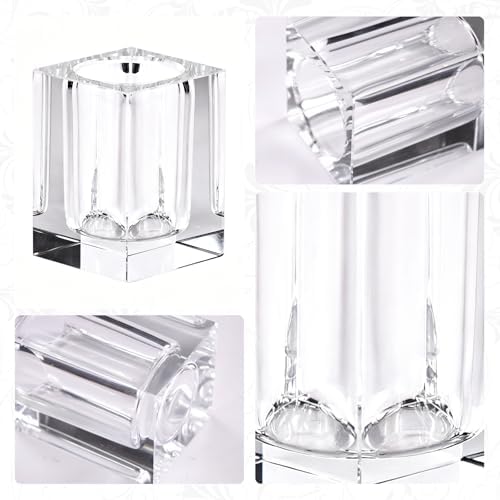 KAMMAK Glass Vase, Transparency Hand Blown Decorative Vase - Image 5