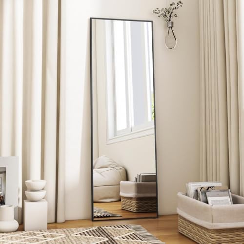 VooBang Mirror Full Length, 18" x 58" Floor Mirror with Stand - Image 2