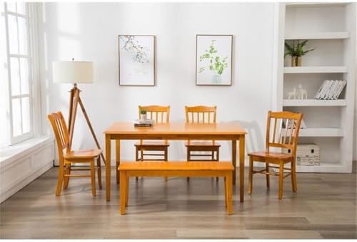 Boraam Shaker Backless Wood Bench - Golden Oak by Boraam