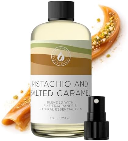Aroma Country Pistachio & Salted Caramel Luxury Diffuser Oil (8.5 Oz) by AromaCountry
