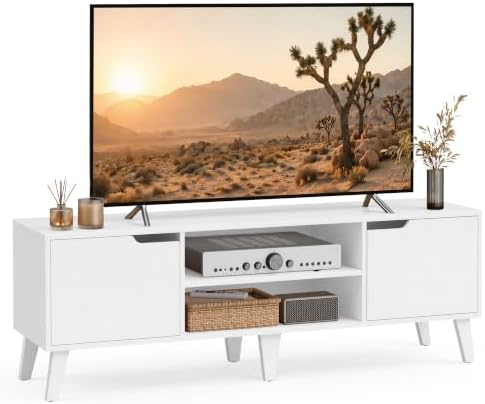 VASAGLE TV Stand for 65'' TV, Entertainment Center with Adjustable Shelf by VASAGLEbySONGMICSHOME