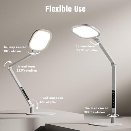 LitONES Eye-Care Desk Light for Video Calls Home Office-White - Image 3