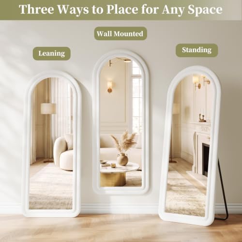 Koonmi 63"x24" Arched Full Length Mirror, Floor Mirror with Stand - Image 7