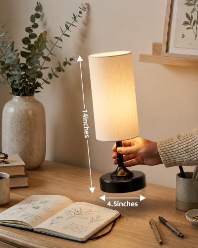 EZVALO Dimmable Cordless Table Lamp, Small Ambient Light with Timer - Image 4
