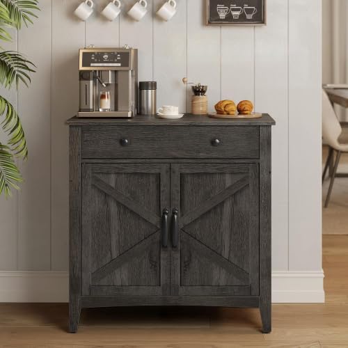 VASAGLE Buffet Cabinet, Coffee Bar with a Drawer, Adjustable Shelf by VASAGLEbySONGMICSHOME