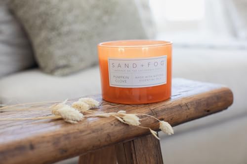 Sand + Fog Scented Candle - Pumpkin Clove – Additional Scents and Sizes – 100% Cotton Lead-Free Wick - Luxury Air Freshening Jar Candles - Perfect Home Decor – 12oz - Image 5