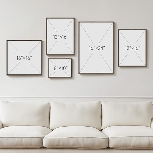 Framed William Morris Vintage Blue Canvas Wall Art for Living Room, 5 Piece - Image 5