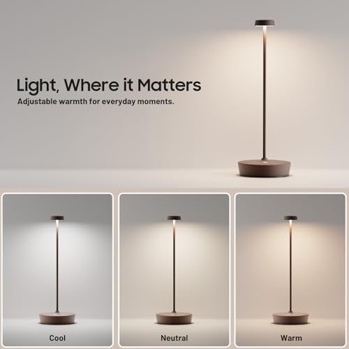 Rechargeable Cordless Table Lamp, 6000mAh Battery Table Light - Image 4