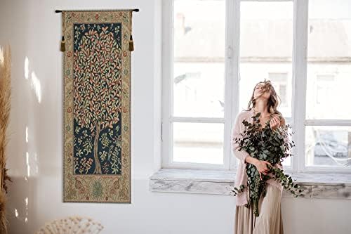 William Morris The Pastel Tree Portiere Tapestry Wall Hanging 70 x 24 in - Image 7