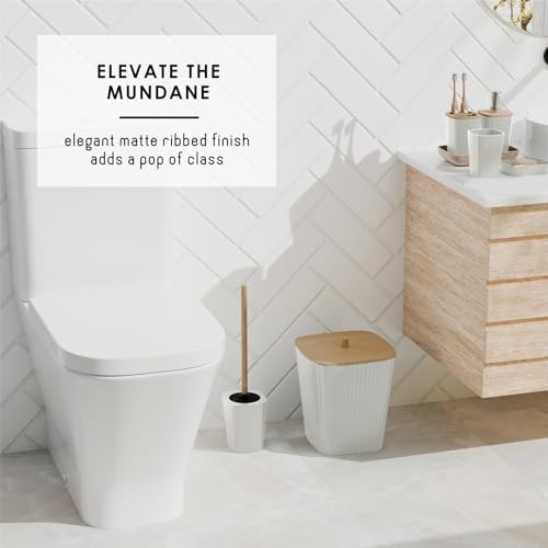Clara Clark White Bathroom Set, Shower Curtain Set, Bathroom Accessory Set - Image 7