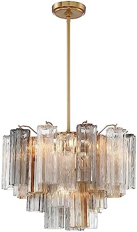 Crystorama Addis 6 Light Aged Brass Chandelier - Image 2