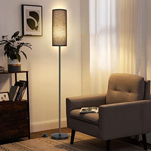 PARTPHONER Floor Lamp for Living Room, Modern Standing Lamps with Lampshade, Minimalist Tall Lamp with Foot Switch for Living Room, Bedroom, Kids Room, Office(Bulb Not Included) - Image 5