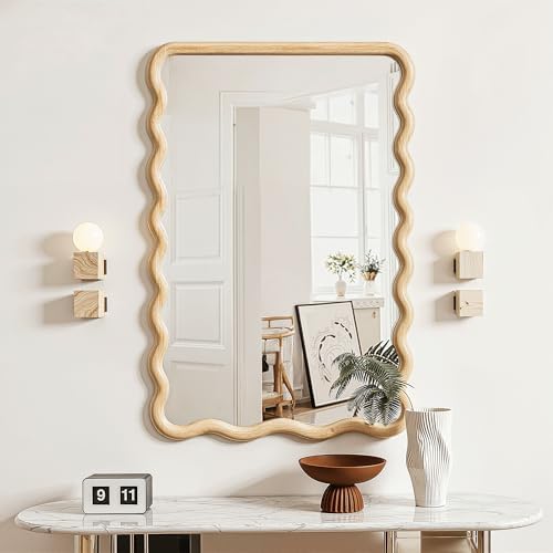 Wavy Mirror for Wall, 30"x20" Bathroom Vanity Mirror - Image 2