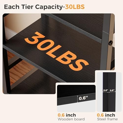 DUMOS 5-Tier Bookshelf, Modern Tall Bookcase Book Shelf - Image 6