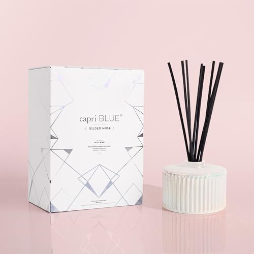 Capri Blue Muse Reed Oil Diffuser - Comes with Diffuser Sticks, Oil, and Glass Bottle - Aromatherapy Diffuser - 7.8 Fl Oz - Volcano - Image 6