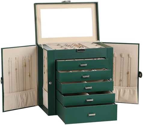 Frebeauty 6-Layer Jewelry Box for Women,Large Jewelry Organizer with Drawer by Frebeauty