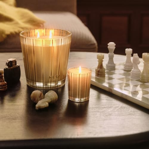 NEST New York Scented 3-Wick Candle, Winter Chai - 21.2 oz - Up to 100-Hour Burn Time - Reusable Glass Vessel - Image 2