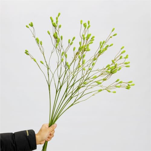 3Pcs 28.3in Artificial Sanguisorba Fruit Stems,Natural Dried Style Greenery - Image 2