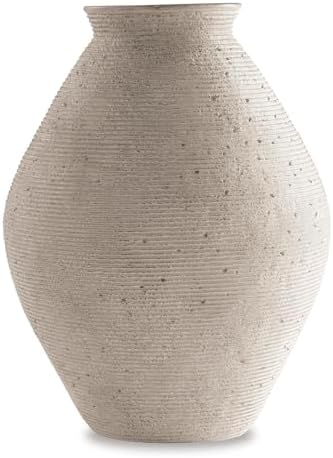 Signature Design by Ashley Hannela 17" Tall Large Rustic Polyresin Vase by Unknown