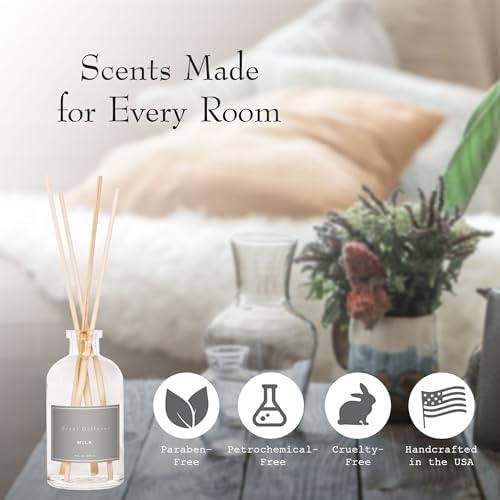 K. Hall Designs Milk Scent Boxed Diffuser Kit, Creamy-Sweet Coconut Vanilla - Image 2
