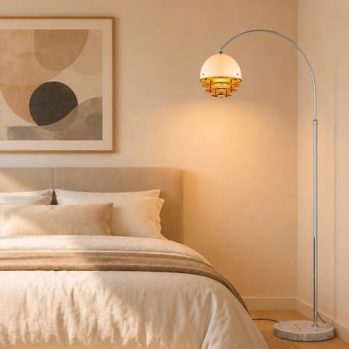 LightInTheBox 70.9" Modern Arc Floor Lamp with Artistic Glass Shade by LTLIGHTS